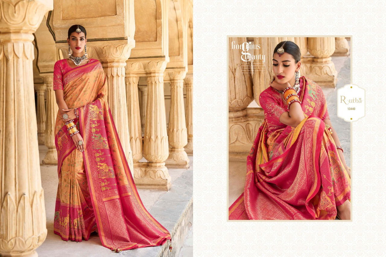 Kg Rutba Vol 5 Designer Kanjivaram Heavy Wedding Wear Wholesale Silk Sarees